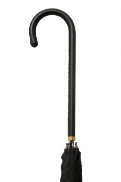 LTU-Walking-Leather Crook-BLK-Handle