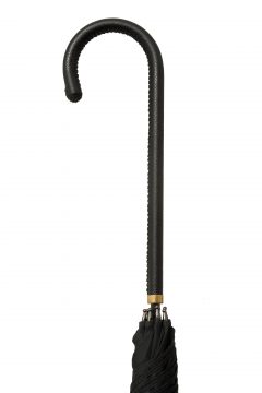 LTU-Walking-Leather Crook-BLK-Handle