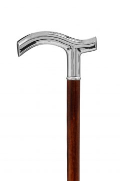 GDWS-Nickel Crutch-Black-Handle
