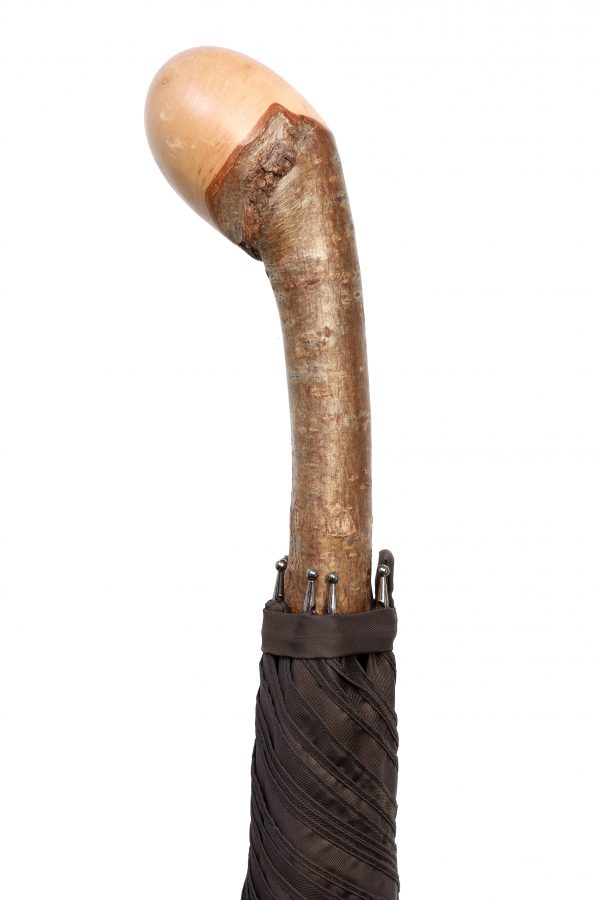 GSSU-Bark Hazel-Knob-Brown-Handle